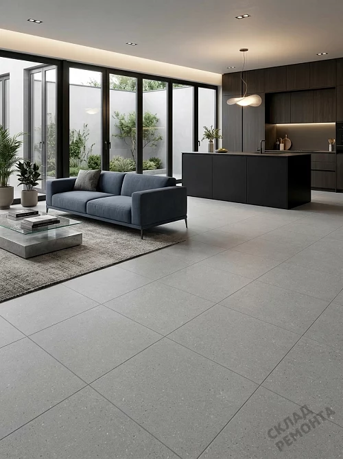 Фото Керамогранит матовый Gracia Ceramica Тренд серый 400*400*7 – купить в Орехово-Зуево: цена, описание, фото. Интернет-магазин 1