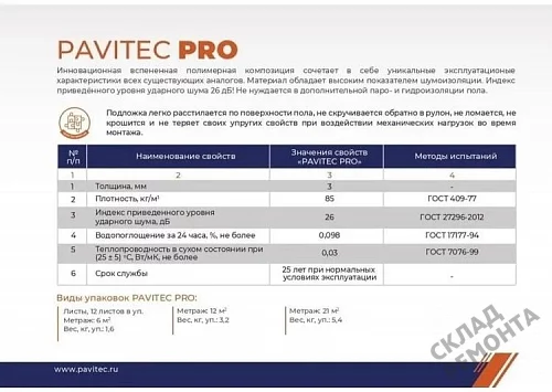 Фото Подложка рулонная Pavitec Pro 3 мм под ламинат и паркет оранжевая – купить в Орехово-Зуево: цена, описание, фото. Интернет-магазин 4