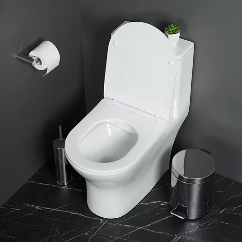 Фото Унитаз моноблок BelBagno Lounge BB8618CPR-MN/SC безободковый купить в Орехово-Зуево: цена, описание, фото. Интернет-магазин 2