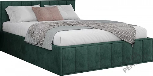 Фото Кровать мягкая двуспальная ДСВ Лана 1.8 зеленый софт – купить в Орехово-Зуево: цена, описание, фото. Интернет-магазин 1