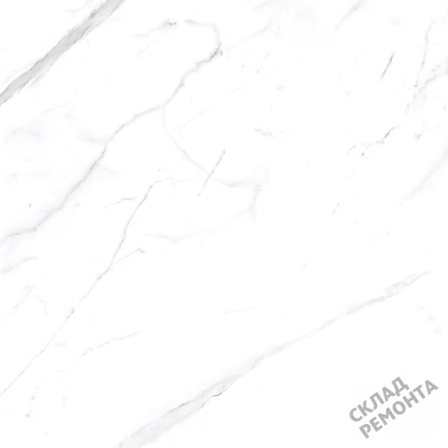 Фото Керамогранит матовый Steppe Ceramics Statuario White белый 600*600*9,5 – купить в Орехово-Зуево: цена, описание, фото. Интернет-магазин 1
