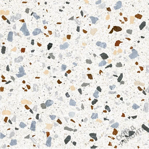 Фото Керамогранит матовый Steppe Ceramics Chips White белый 600*600*9 – купить в Орехово-Зуево: цена, описание, фото. Интернет-магазин 1