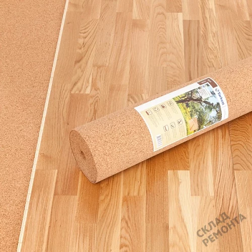Фото Подложка рулонная Amorim пробковая, GO4CORK NATURE 2-5 мм под ламинат и паркет бежевая – купить в Орехово-Зуево: цена, описание, фото. Интернет-магазин 6
